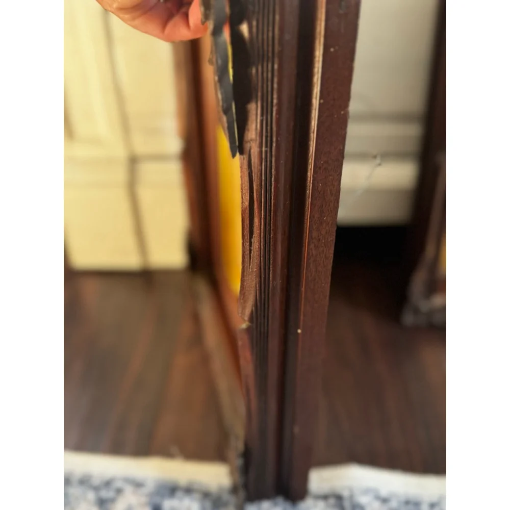 Antique Arts & Crafts Wood Picture Frames with Iron Leaf Mounts – Black Forest